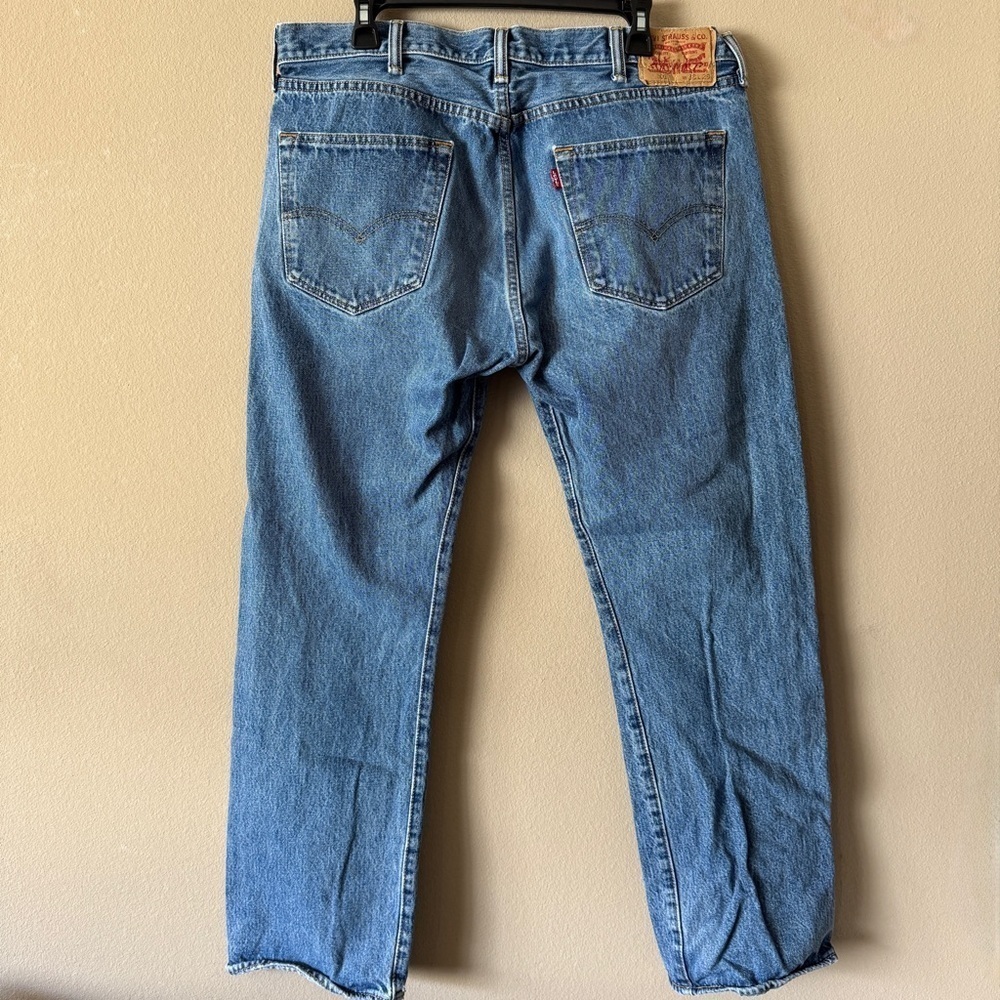 Levi's Men's 501 XX Classic Blue Denim Jeans 38x29 - Picture 3 of 6